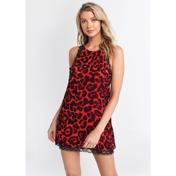 Tobi Cherished Moments Leopard Shift Dress - Picture 2 of 10